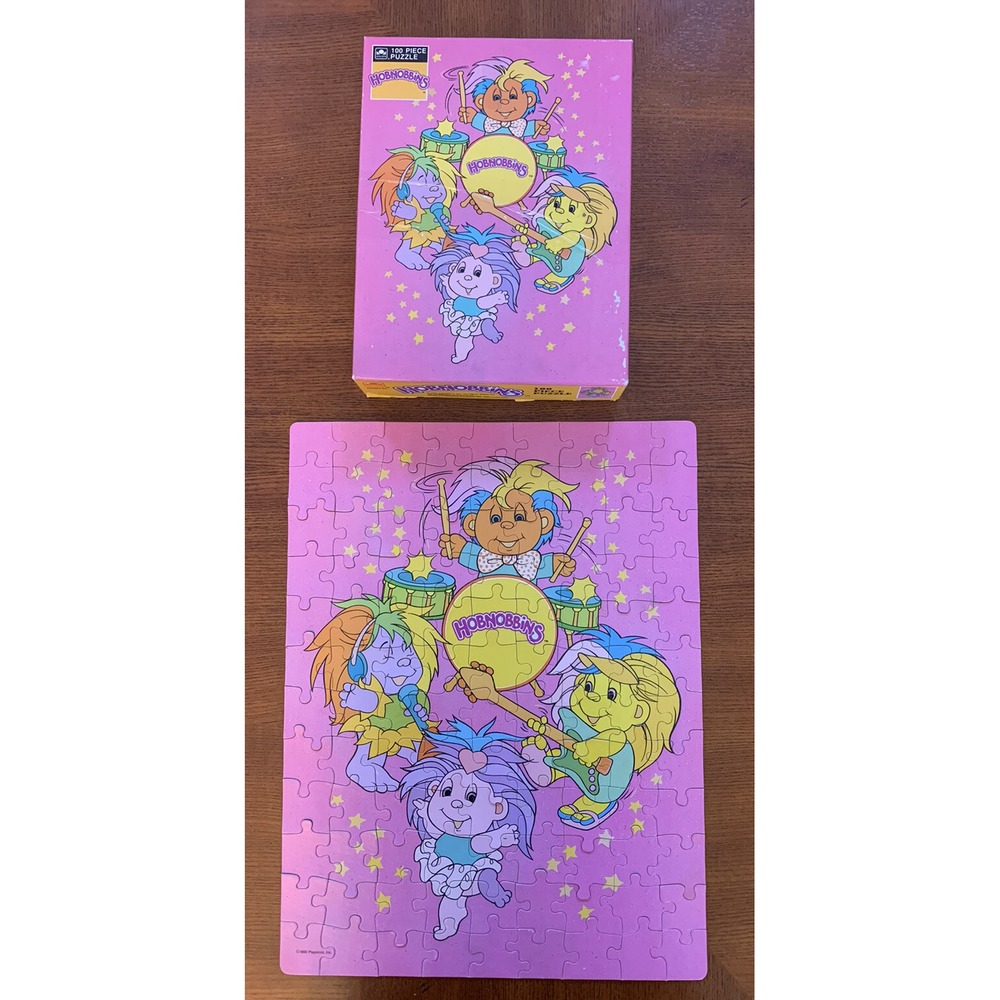 Vintage 1990 Playskool Hobnobbins Jigsaw Puzzle Complete 100 Pieces